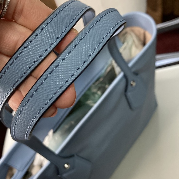 Michael Michael Kors Eva Small Tote In Chambray Blue NEW WITH TAGS - Picture 7 of 10